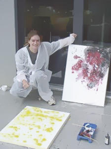 Sonja, Mitarbeiterin von inworks mit ihrem Werk